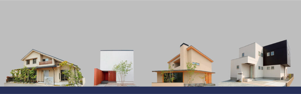 4棟の戸建て住宅